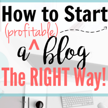 If you want to make money from blogging, you need to start here!! She really goes into detail about how EXACTLY to start a profitable blog the right way!