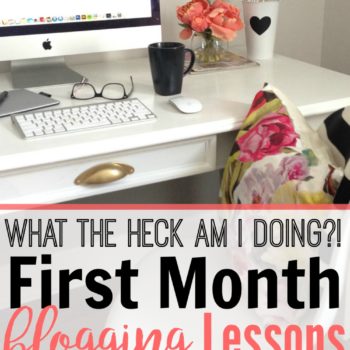 This is GREAT!! If you're looking to blog for profit, you need to check out her tips after her first month blogging. She's seriously setting herself up for success!