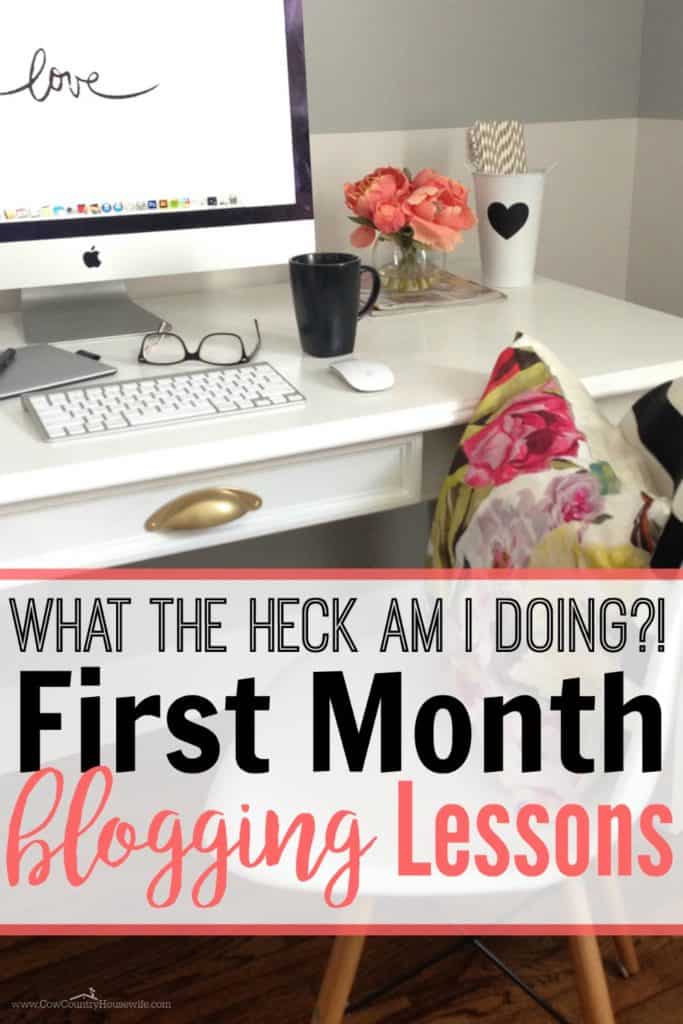 This is GREAT!! If you're looking to blog for profit, you need to check out her tips after her first month blogging. She's seriously setting herself up for success! How to start a blog. How to start a blog the right way. Tips for your first month blogging. Tips from a full-time blogger. 
