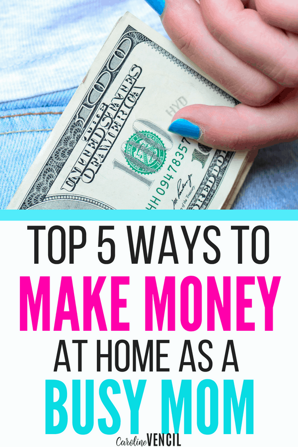 Top ways for moms to earn money working at home. Work from home jobs that can pay more than $1500+ each month from these side hustles that could be full time jobs from home too.