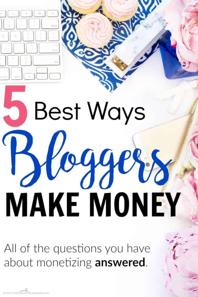 If you're looking to monetize your blog but you don't know where to start, this is a great guide! She lists the top 5 ways that bloggers earn income and the sites that you can use to get started making money for your own blog! How Bloggers Make Money