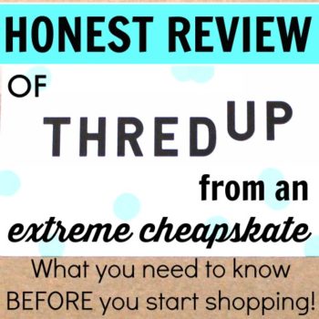 I love this! I'd never heard of ThredUp but now I can't wait to try them out! I love that she shares how to save even more money from this designer consignment store. Saving money buying clothes doesn't have to mean sacrificing fashion! These outfits are amazing! An Honest Review of ThredUp from an Extreme Cheapskate