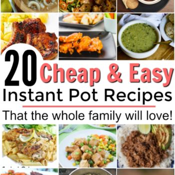 These are AMAZING! I love all of these cheap and easy Instant Pot Recipes. These are some of my family's favorite recipes now! These are all the best Instant Pot recipes. These are cheap, easy and healthy instant pot meals that you will want to try tonight! Family friendly instant pot recipes.