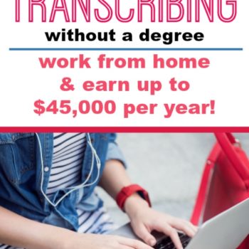 How to Work at Home as a Transcriptionist – How to start earning money from home by transcribing anywhere! Learn about work at home transcription jobs! How one woman makes a full-time income from home as a medical transcriptionist legitimately as a side hustle.